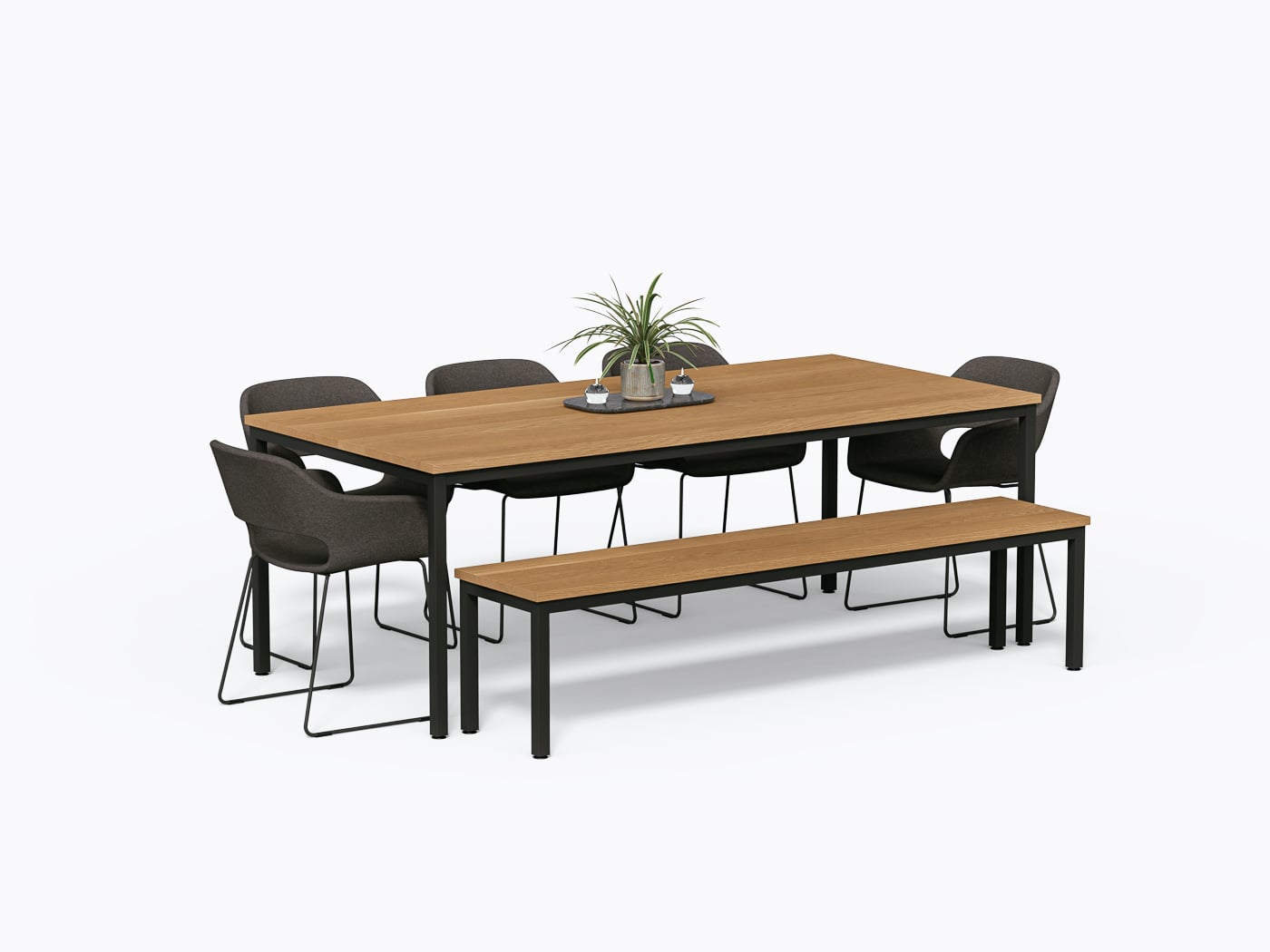 Allais Dining Table - 40" X 84" - White Oak