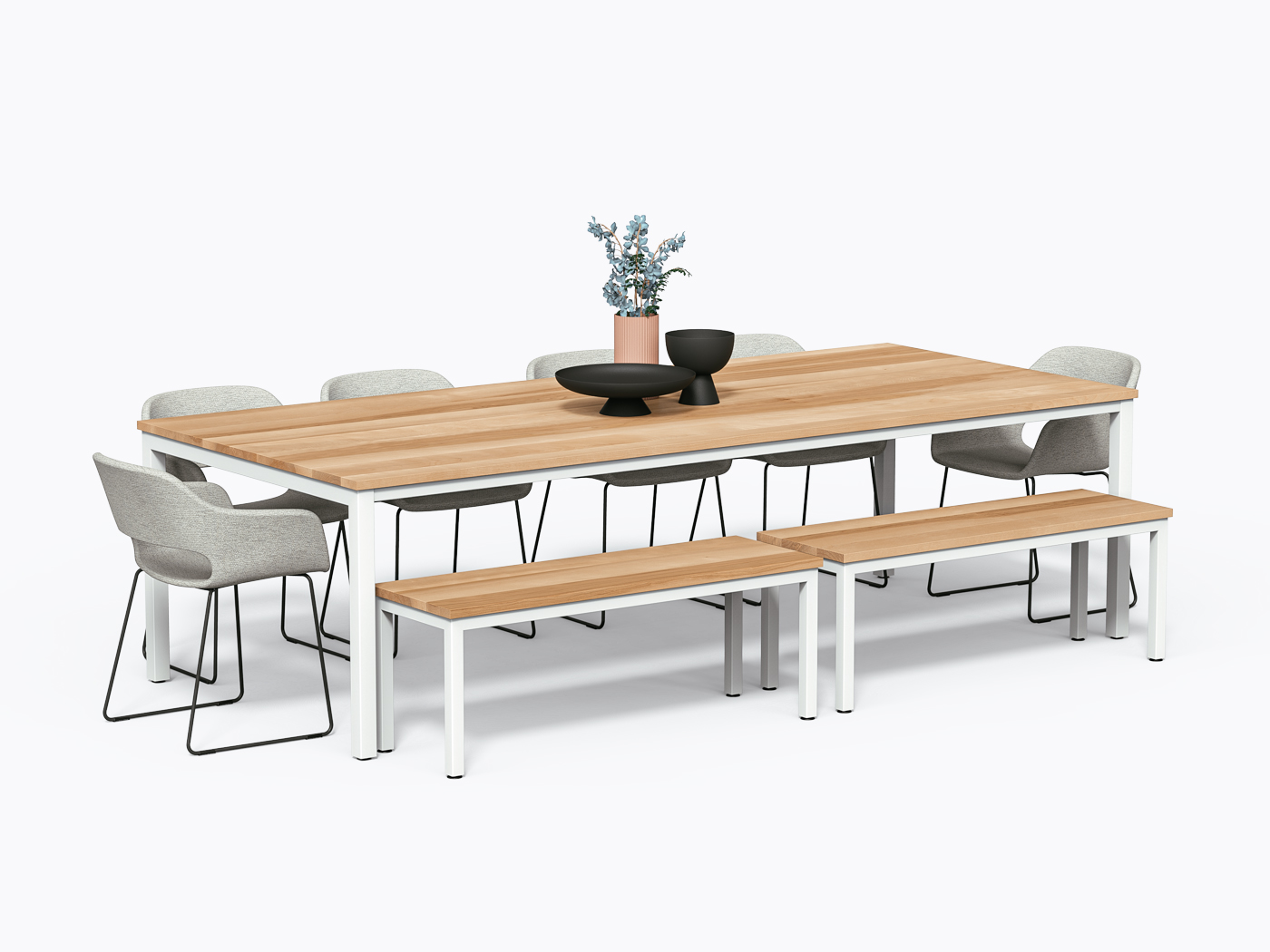 Allais Dining Table - 42" X 108" - Yellow Birch
