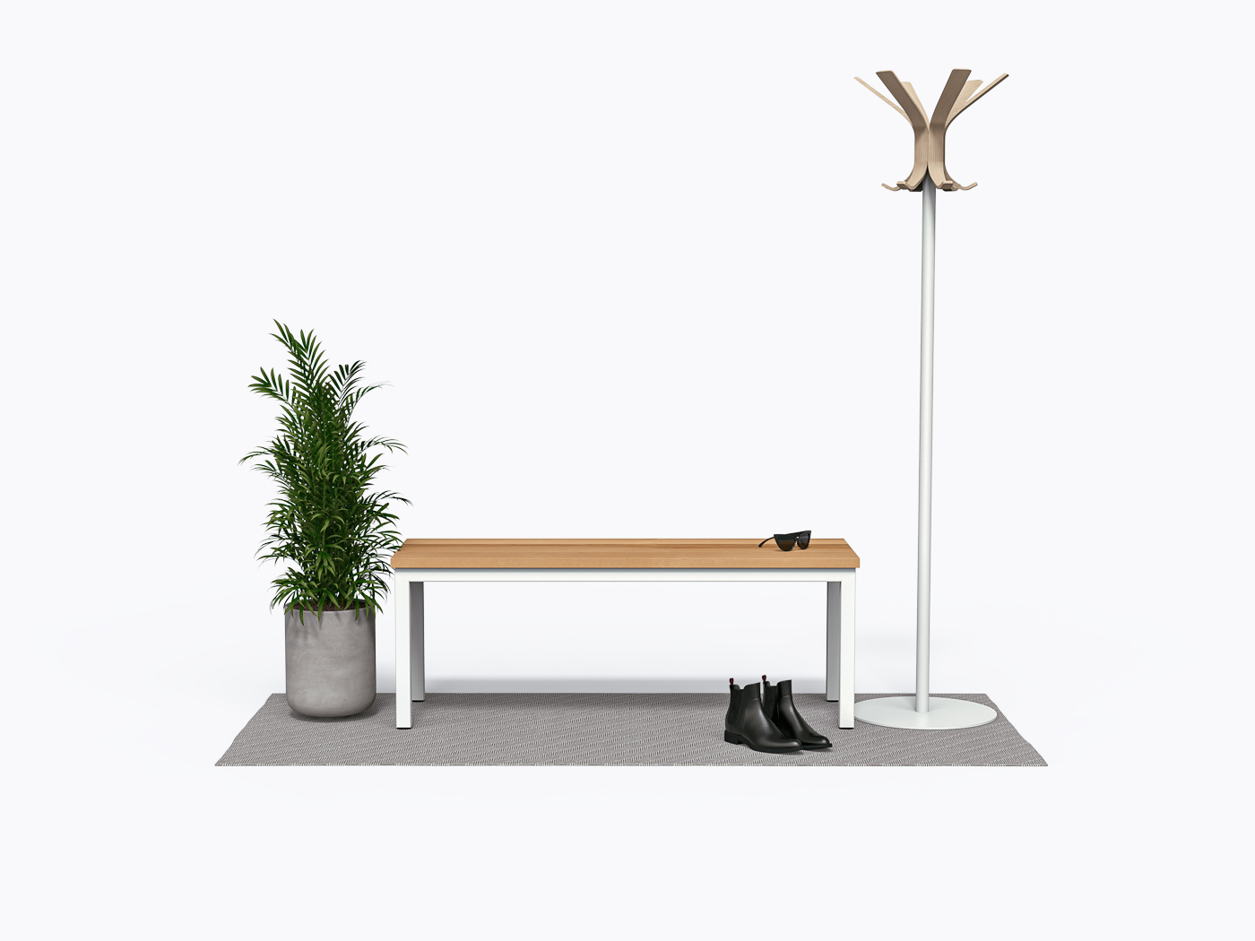 Allais Bench - 48" - Yellow Birch