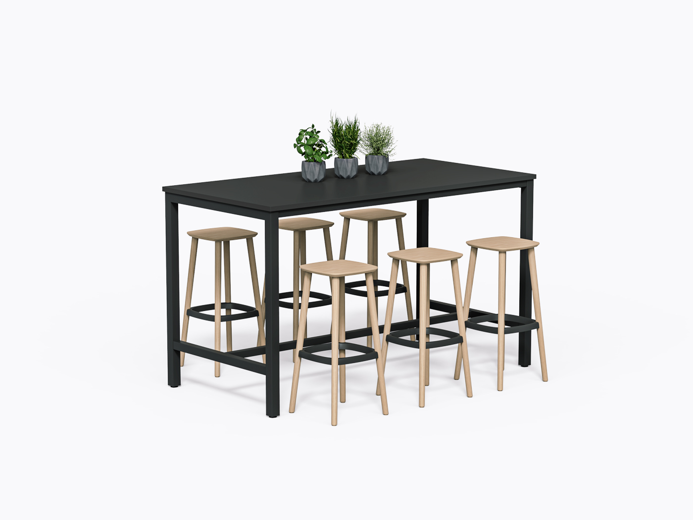 Comptoir Allais - 72" X 42"(h) - Stratifié Noir