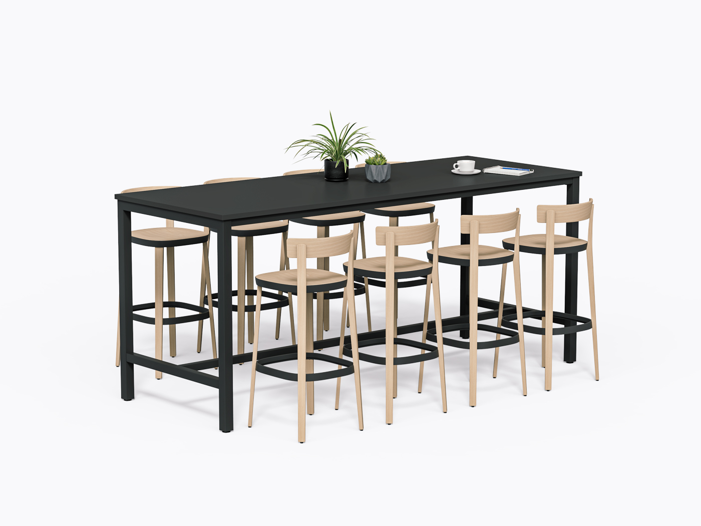 Comptoir Allais - 96" X 42"(h) - Stratifié Noir