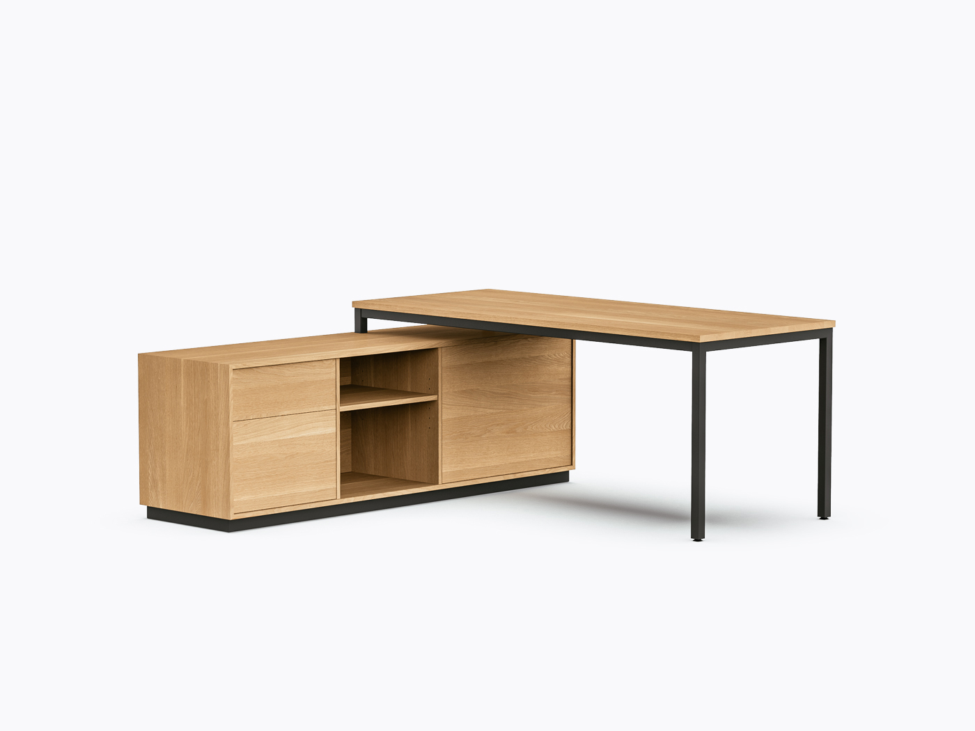 Bureau exécutif Allais - 72" X 72" - Chêne Blanc