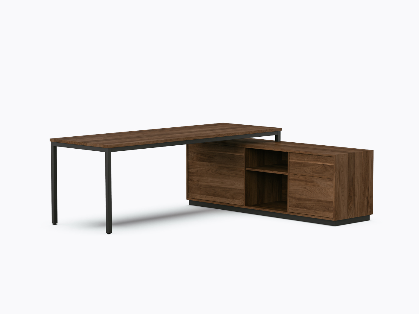 Allais Executive Desk - 72" X 84" - Walnut
