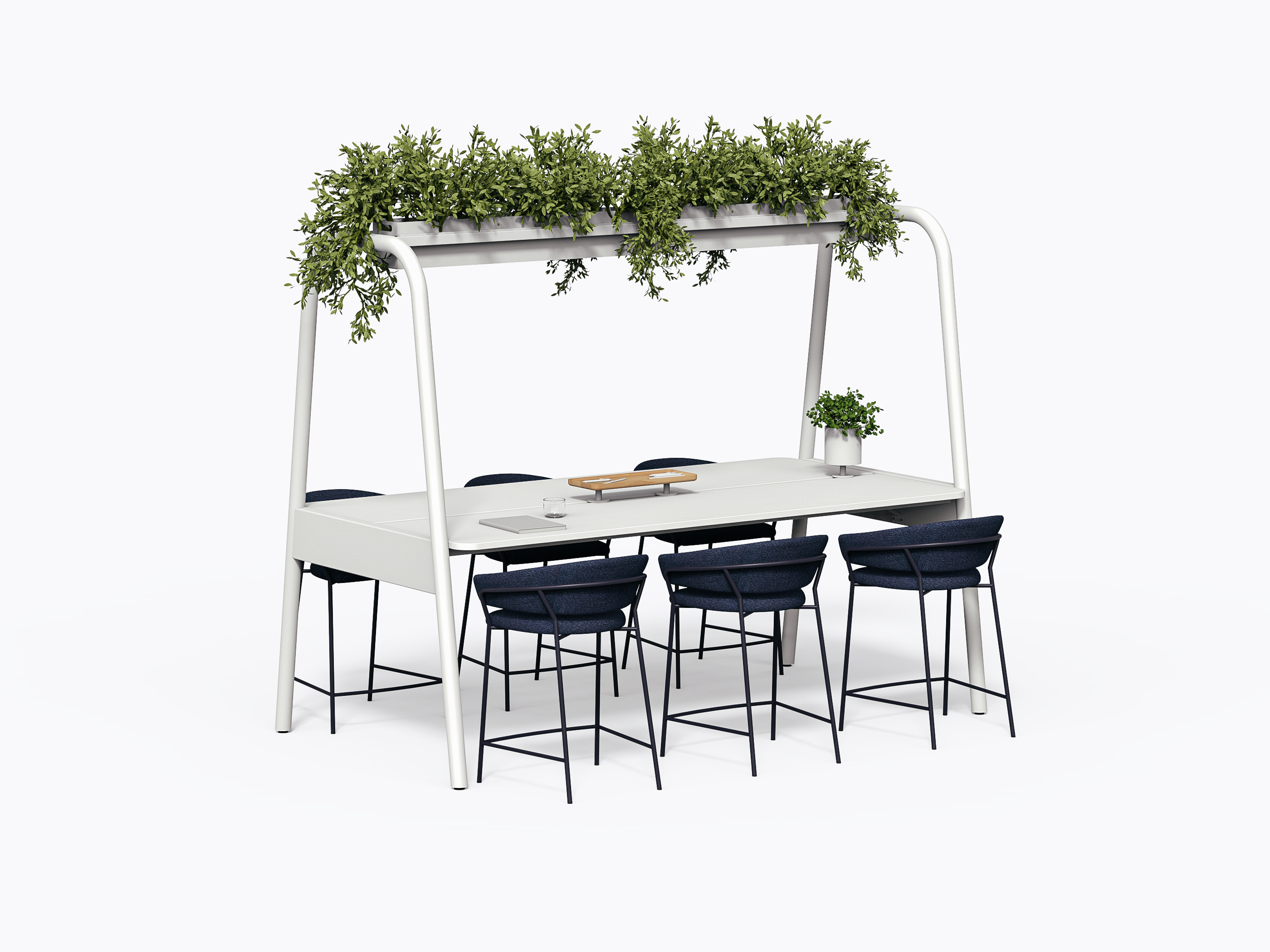 Comptoir Allen - 96 X 36(h) - Stratifié Blanc