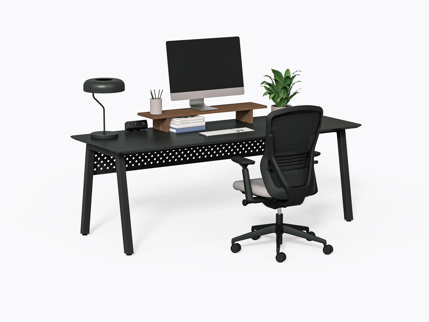 Bureau Aoki - 30" X 84" - Stratifié noir