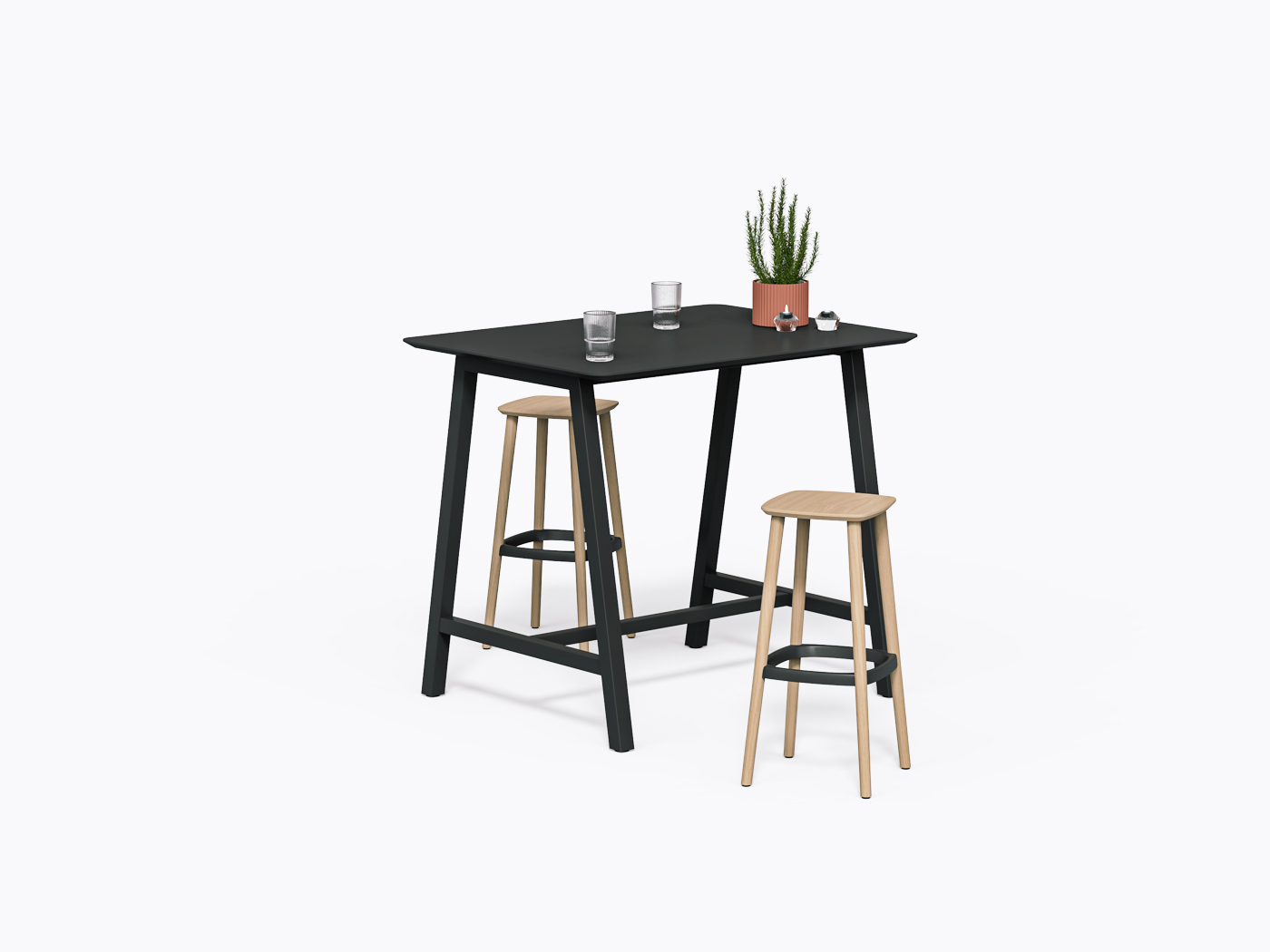 Comptoir Aoki - 48" X 42"(h) - Stratifié Noir