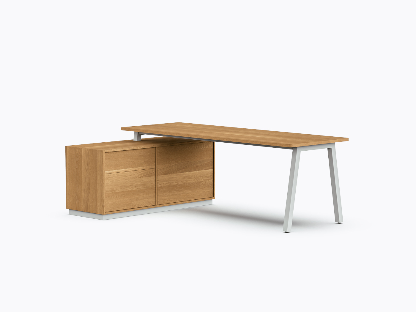 Bureau exécutif Aoki - 55" X 84" - Chêne Blanc