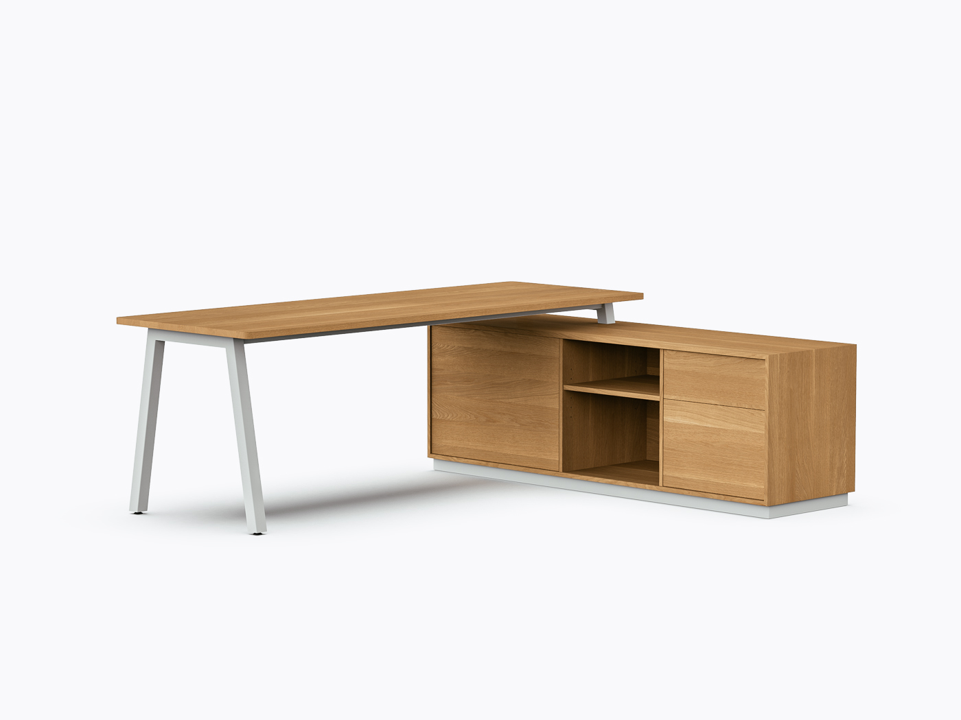Bureau exécutif Aoki - 72" X 84" - Chêne Blanc