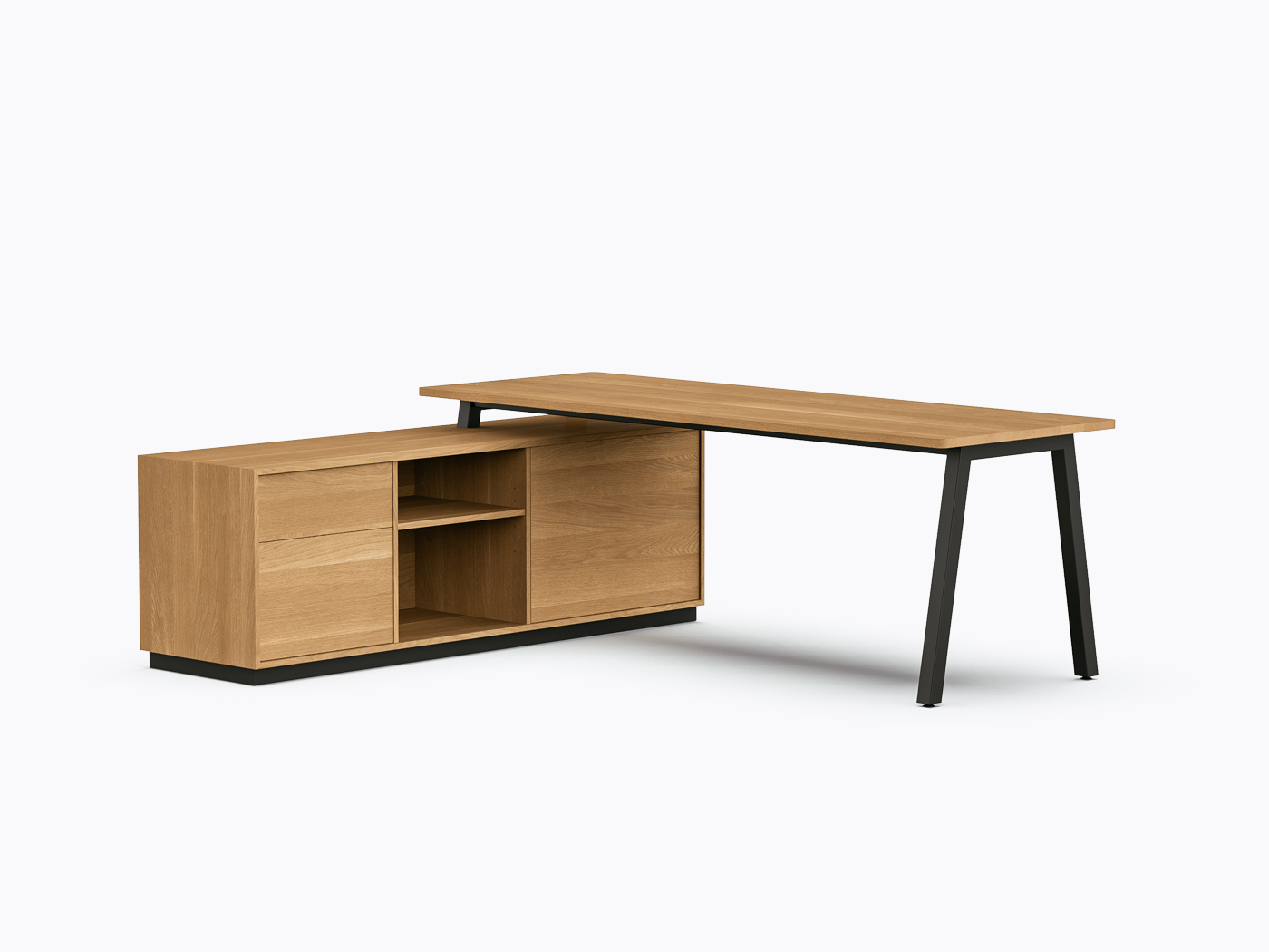 Bureau exécutif Aoki - 72" X 84" - Chêne Blanc
