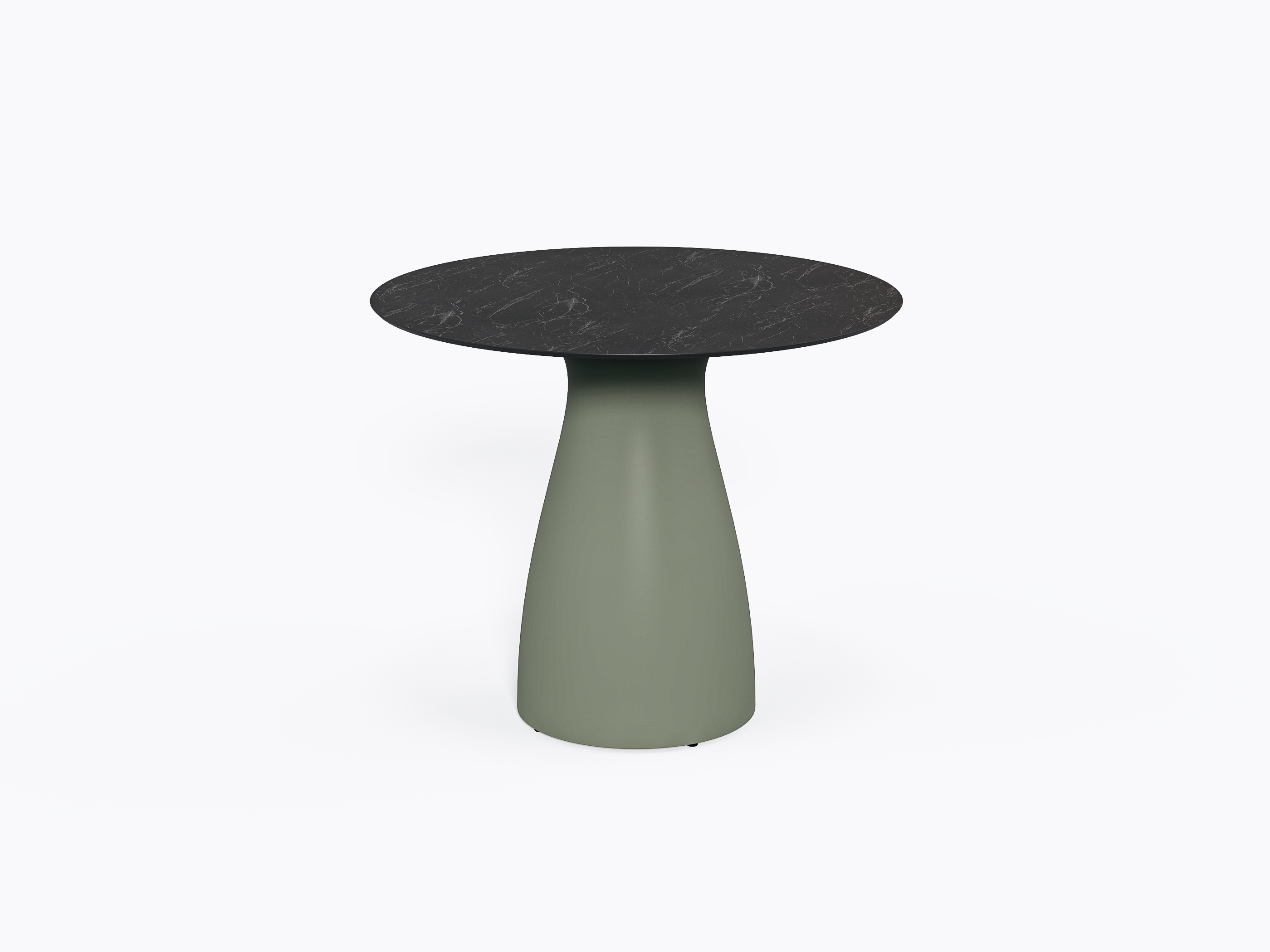 Baobab Table - D35" X 29.5"(h) - Green Grey / Black Marble