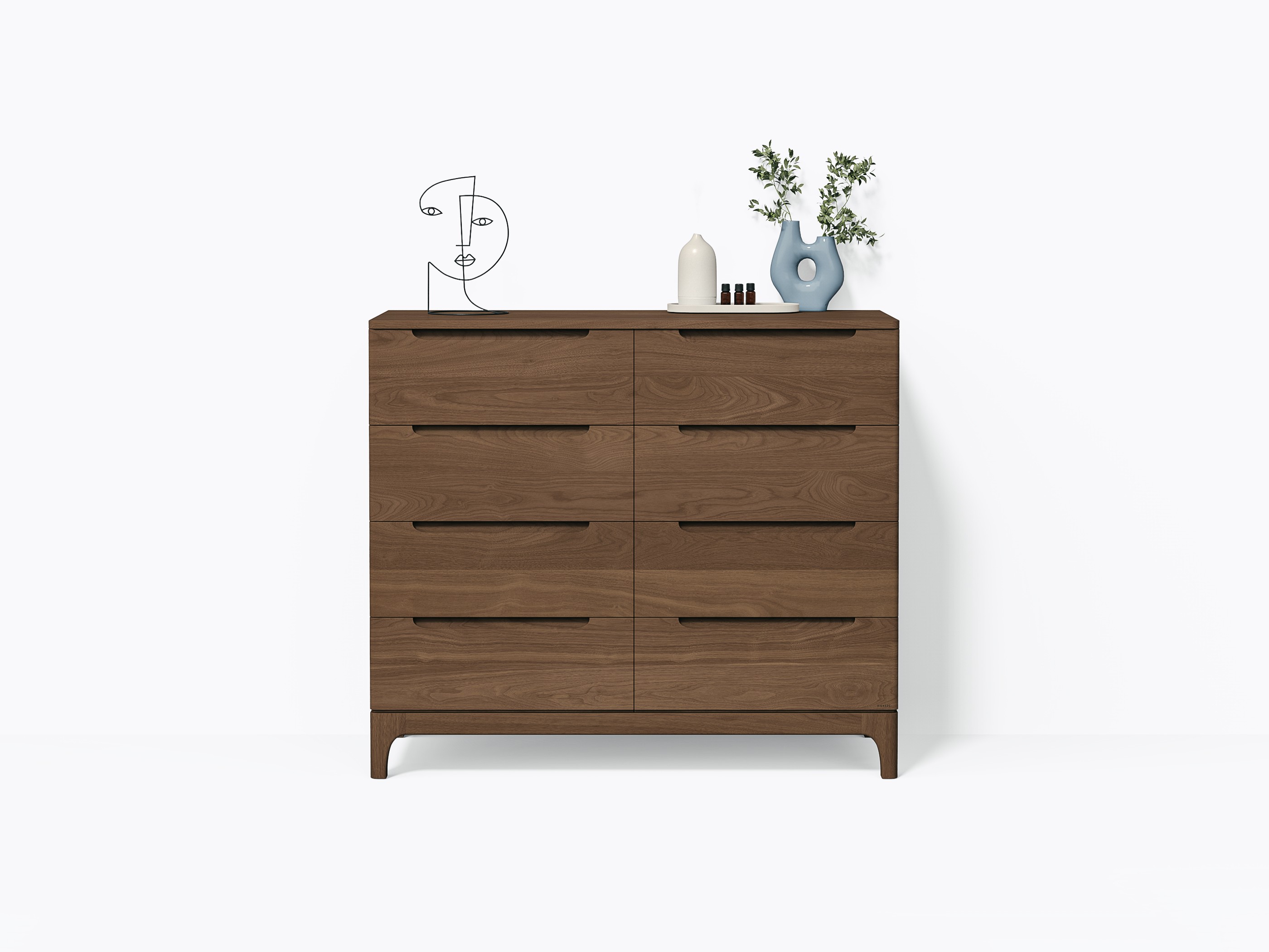 Bastiat Dresser 48" 8 Drawers - Walnut