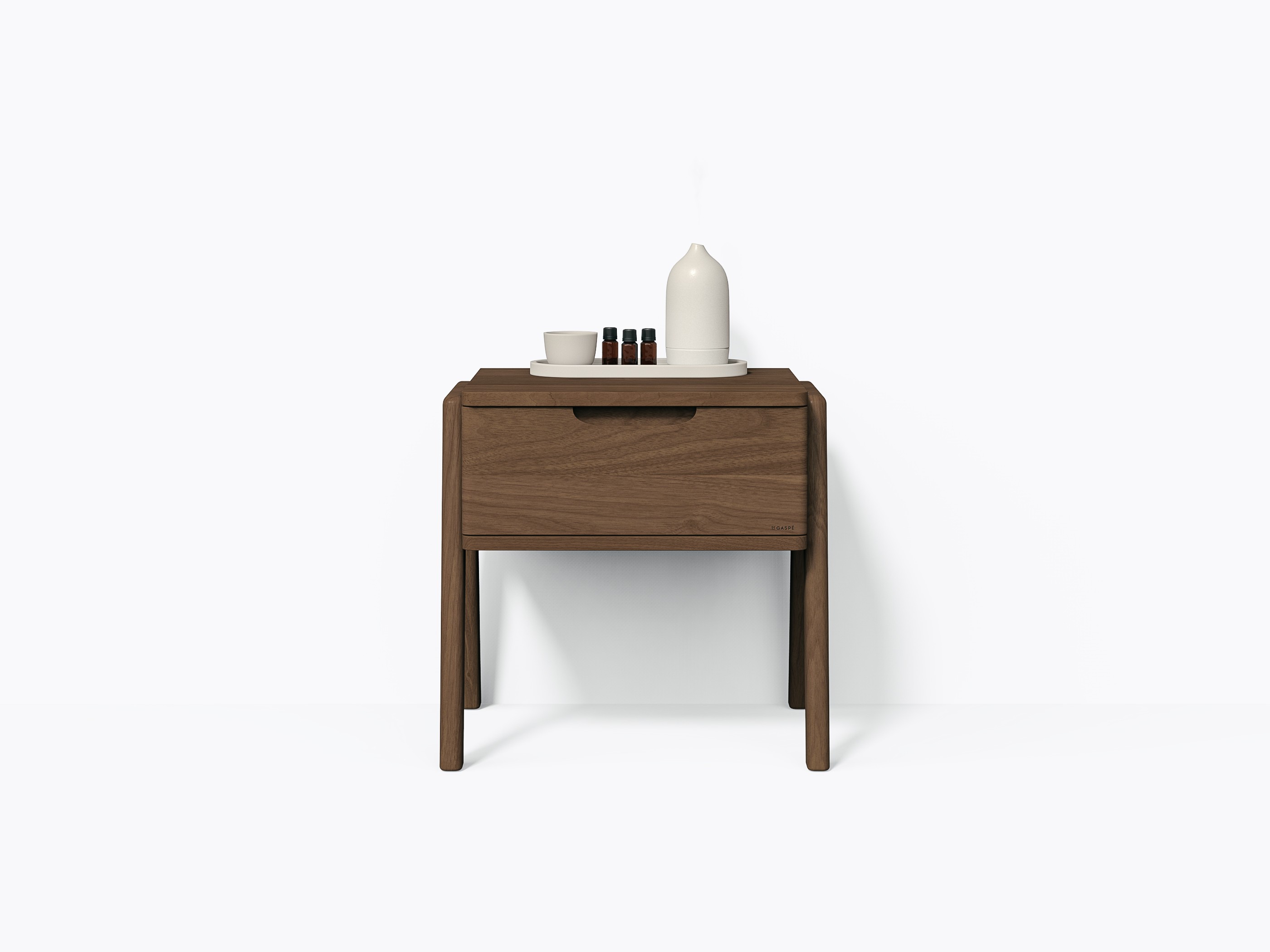 Bastiat Nightstand 21" 1 Drawer - Walnut