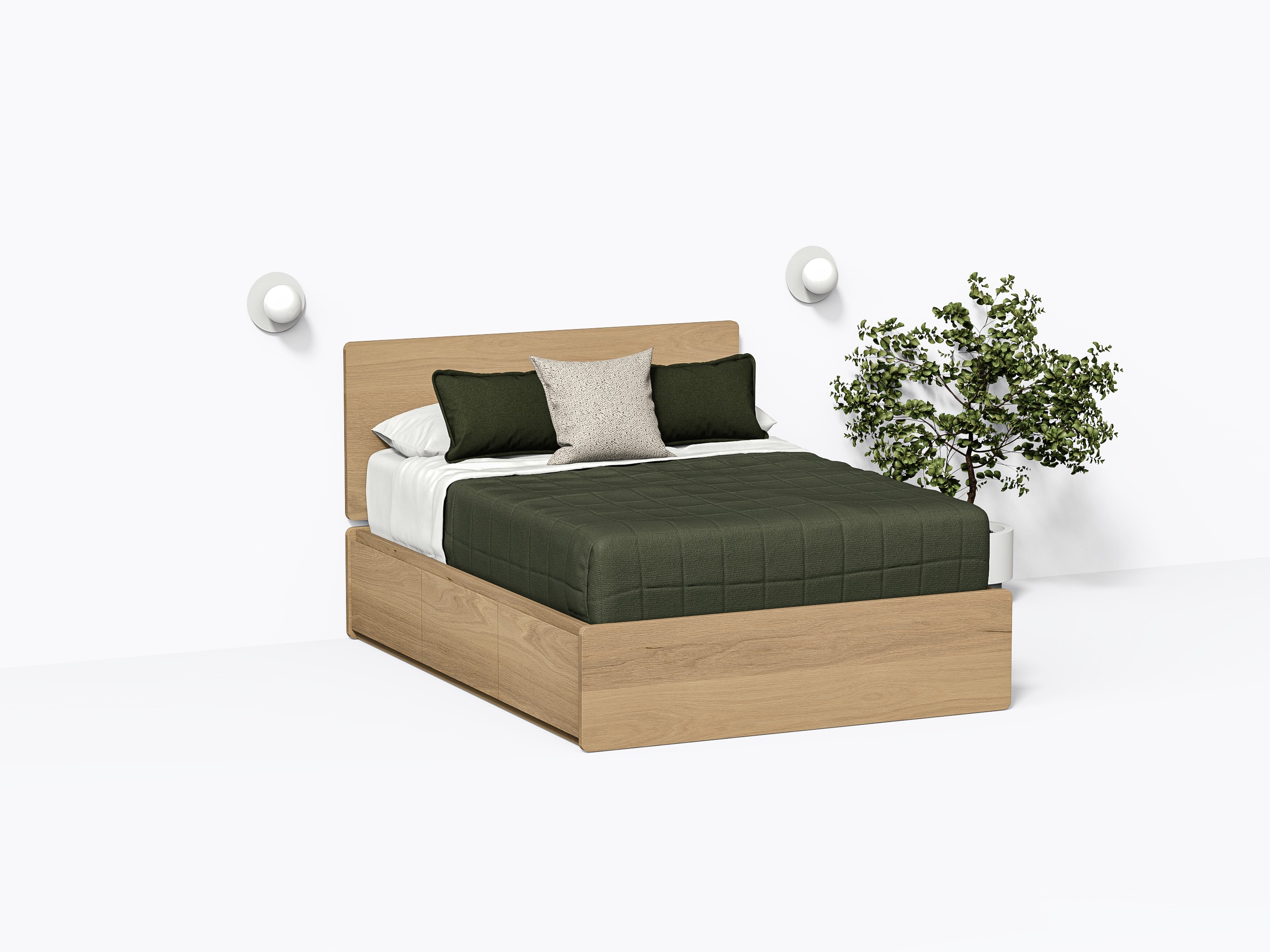 Baxter Modern Bed Frame - Made in Canada | De Gaspé | De Gaspé