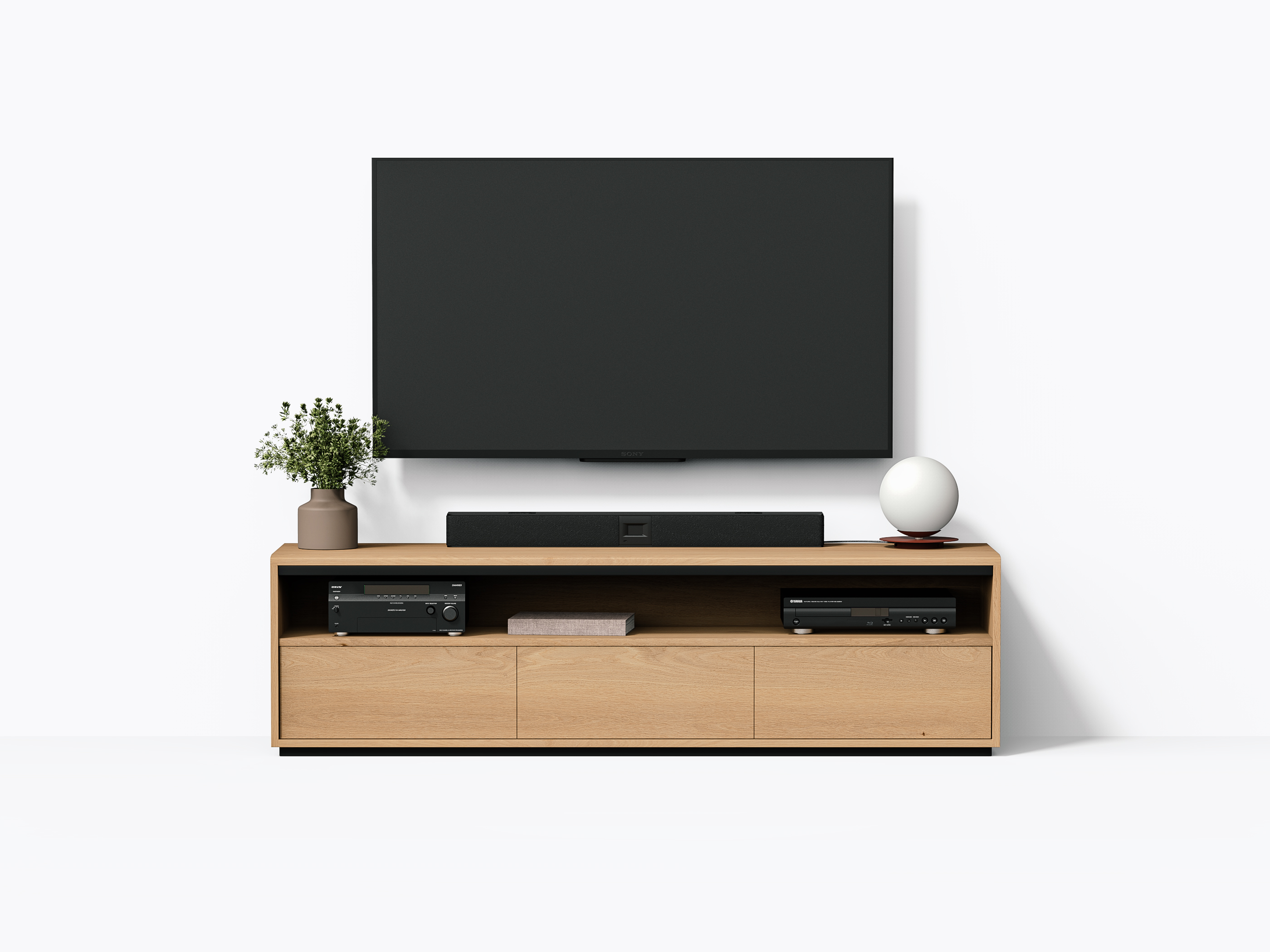 Meuble TV Bohm - 72" - Chêne Blanc