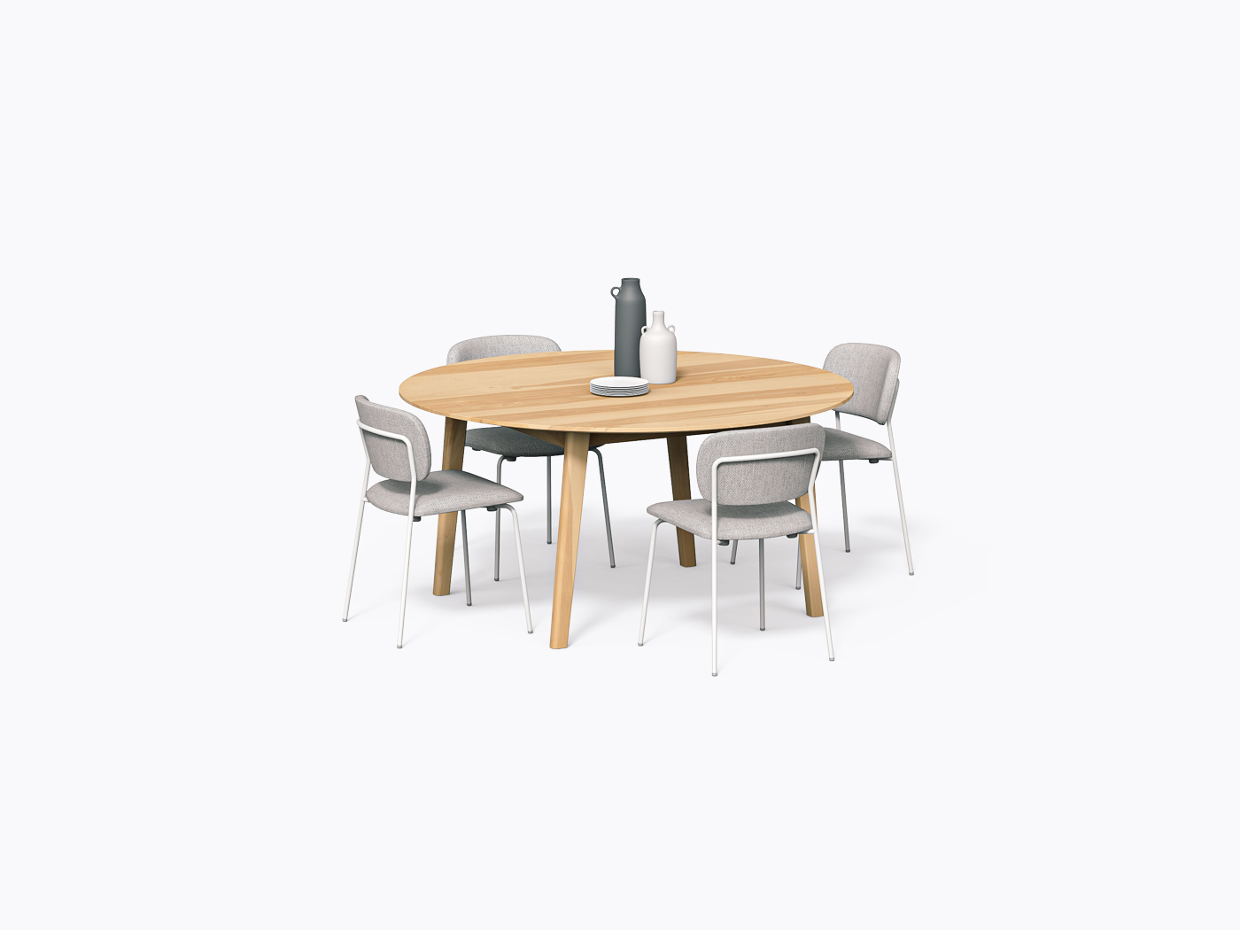 Cournot Dining Table - 60D - Yellow Birch