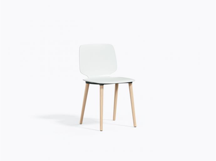 Babila BS 2750 Chair - White / Ash