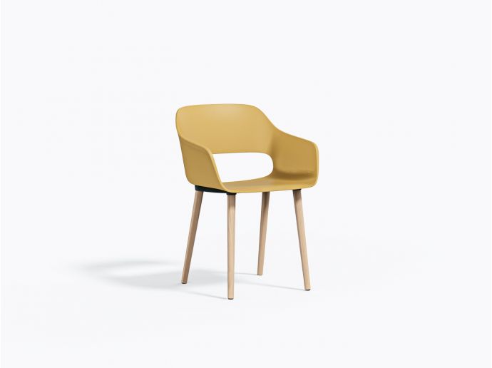 Babila BS 2755 Chair - Yellow / Ash