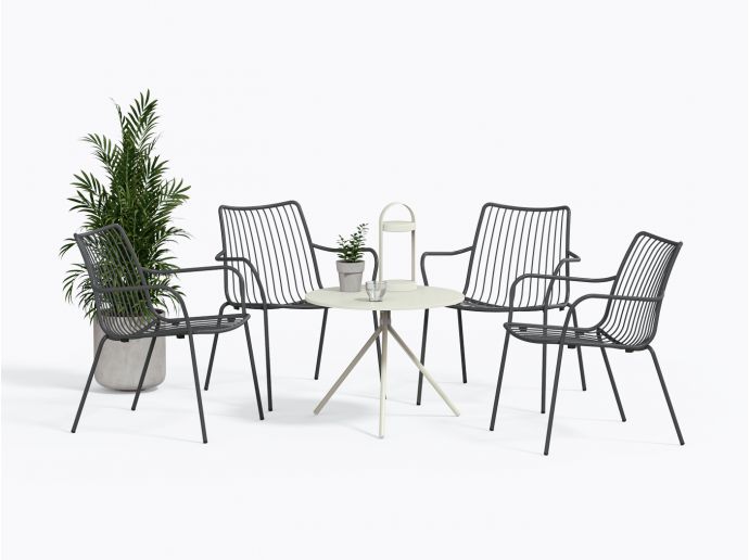 Ensemble d'extérieur Nolita - 1 table / 4 chaises