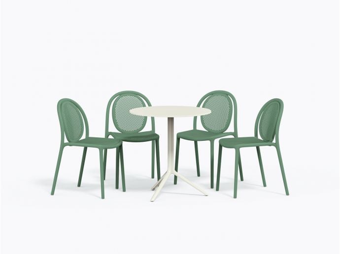 Remind Outdoor Bundle - 1 table / 4 chairs