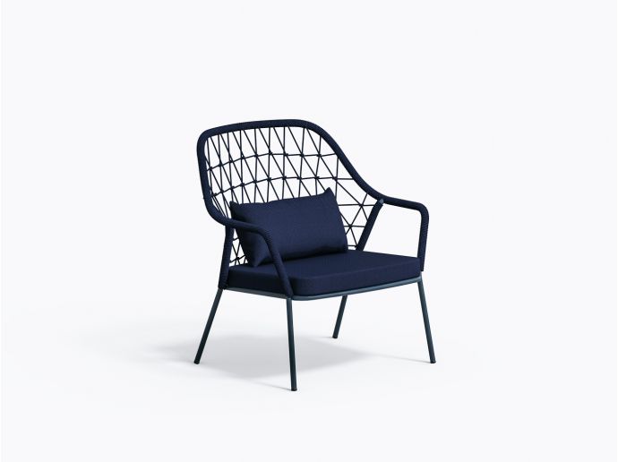 Chaise lounge Panarea 3679 - Bleu Bl400e