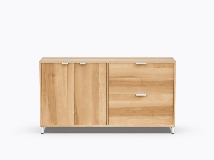 Ricardo Double Storage - 2 doors / 2 drawers - Yellow Birch