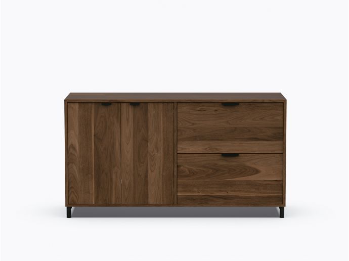 Ricardo Double Storage - 2 doors / 2 drawers - Walnut