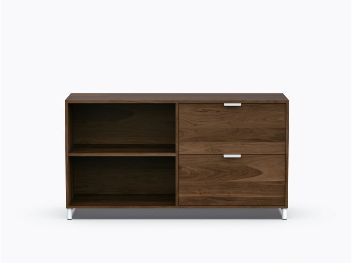 Ricardo Double Storage - 2 drawers - Walnut