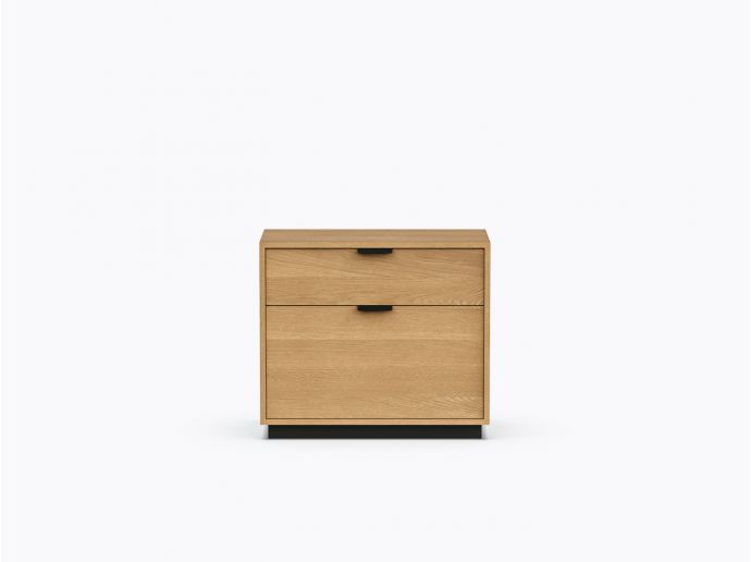 Ross Simple - 1 drawer / 1 file drawer - White Oak