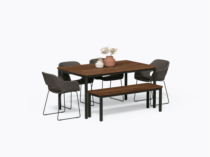 Allais Dining Table 36" X 60" in Walnut