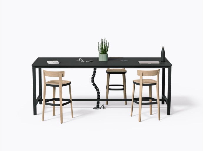 Allais Counter 96" X 36"(h) in Black Laminate