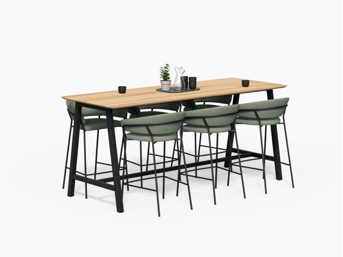 Comptoir Aoki 96" X 42"(h) en Merisier
