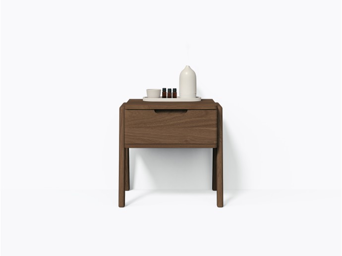 Bastiat Nightstand 21" with 1 Drawer, in Walnut