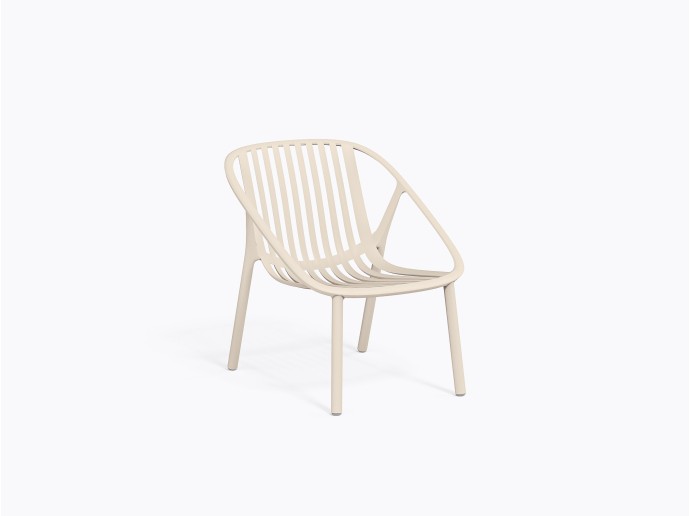 Chaise Lounge Bini - Blanc Ivoire