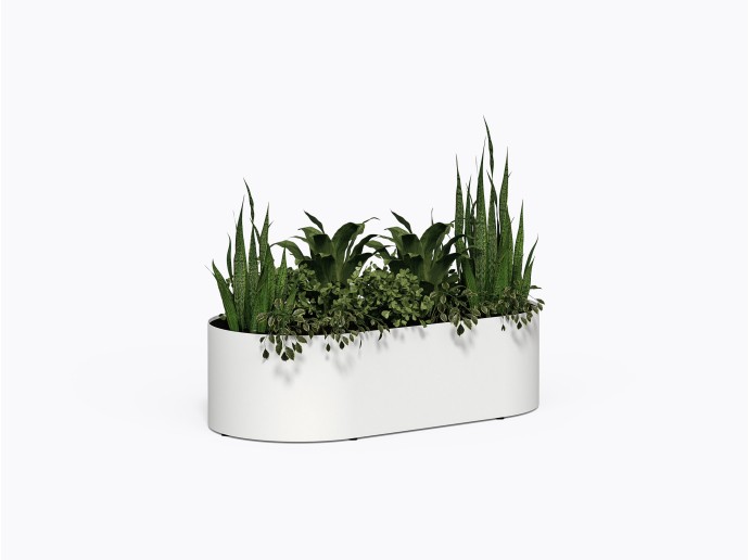 Bac à plante Bloom RD - 36 x 72 x 20" en Blanc