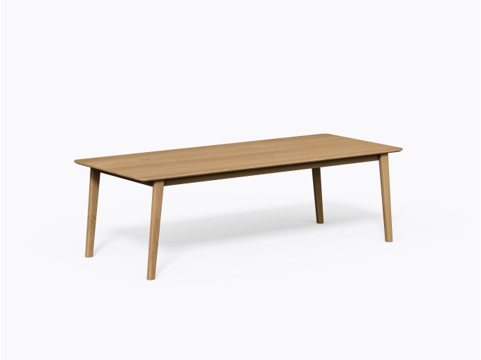 Cournot Dining Table 42" X 96" in White Oak