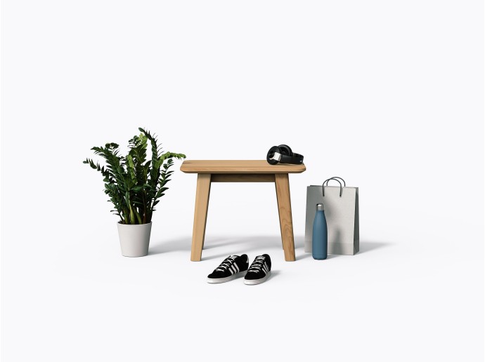 Banc Cournot 24" en Merisier