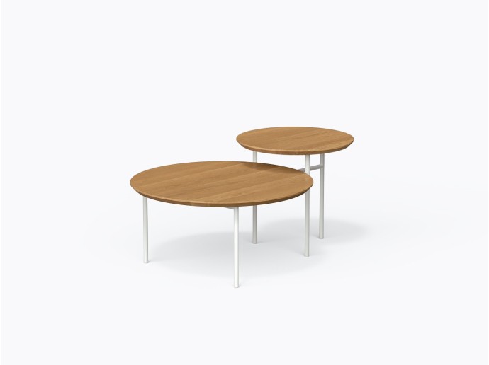 Daly Coffee Table Round in White Oak