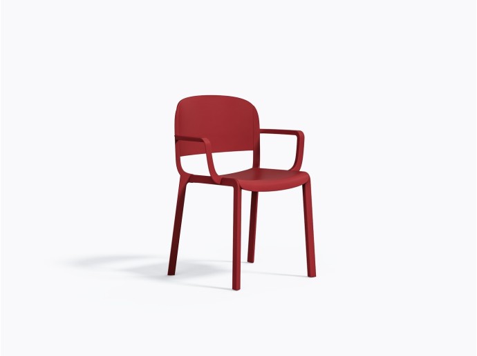 Chaise Dome 265 en Rouge RO