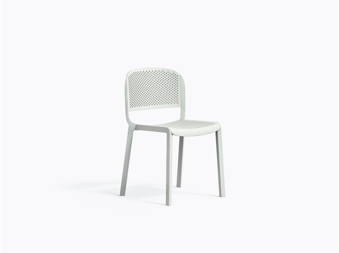 Chaise Dome PF 261 en Blanc BI