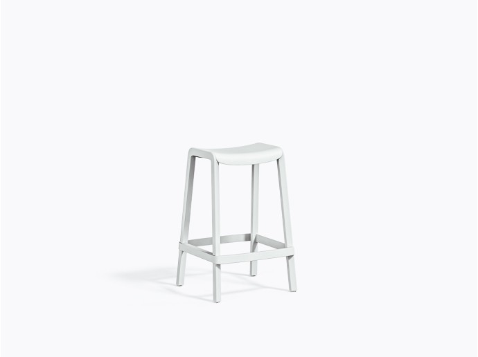 Tabouret comptoir Dome 267 en Blanc BI