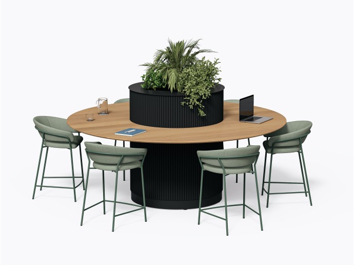 Dupont Counter - 96D - White Oak / Black