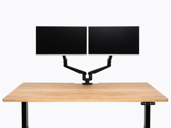Edge Monitor Arm - Double - Black