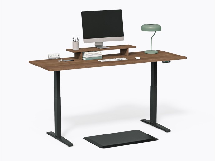 Bureau assis-debout Gale 30" X 84 en Noyer