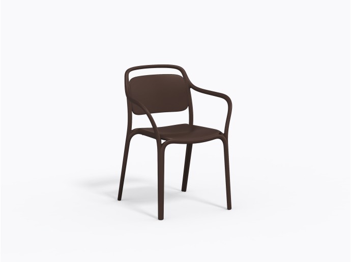 Chaise Libre 595 en Marron MA