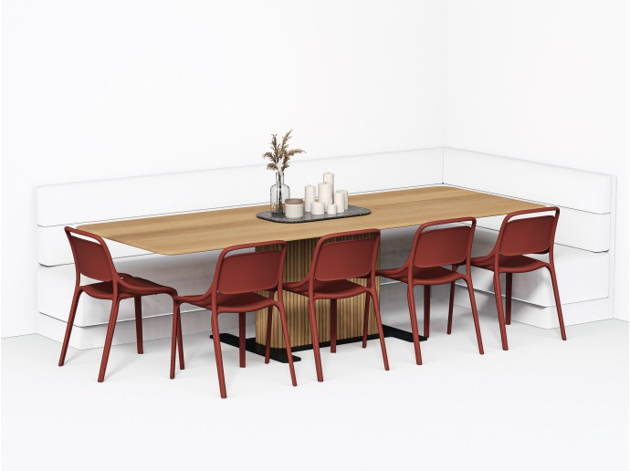 Miller Dining Table 42" X 108" in White Oak