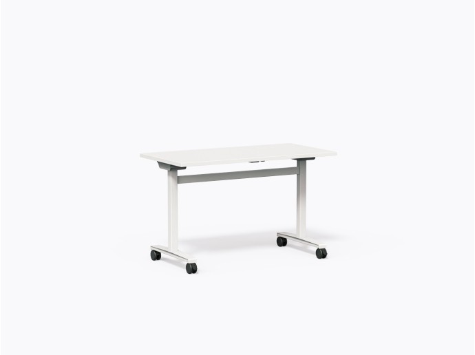 Table flip-top Moss 24" X 48"(h) en Stratifié blanc