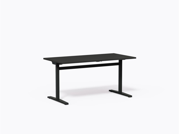 Table flip-top Moss 30" X 60"(h) en Stratifié noir