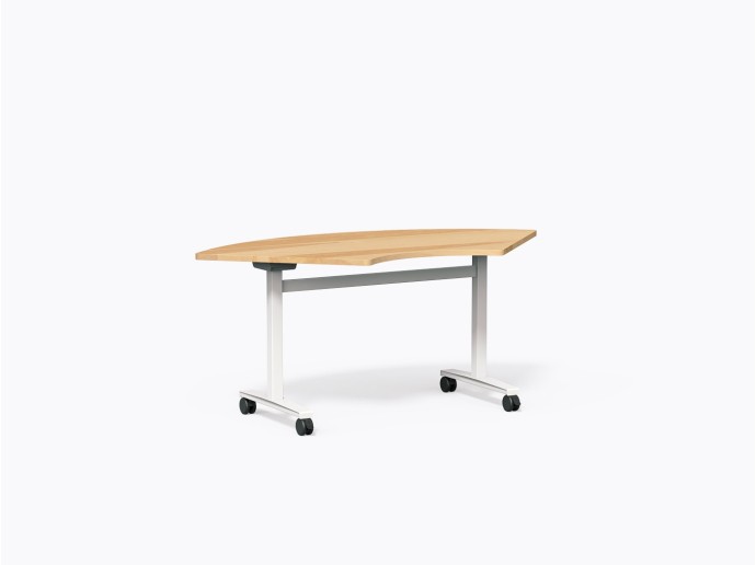 Table flip-top Moss 30" X 68"(h) en Coin - Merisier