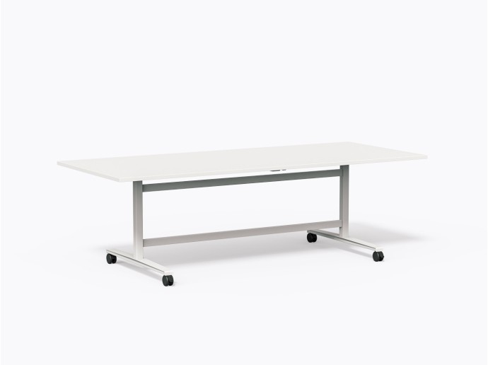Moss Flip-top Table 40" X 96"(h) in White Laminate