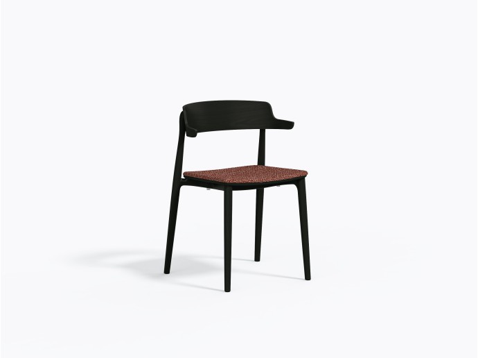 Nemea 2826 Chair in Black and Red G243